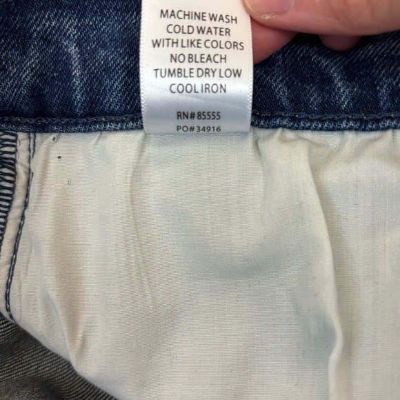 Pistola Eli High Rise Barrel Leg Jeans Women’s Size 30 Augustus Blue Rigid - Picture 10 of 10